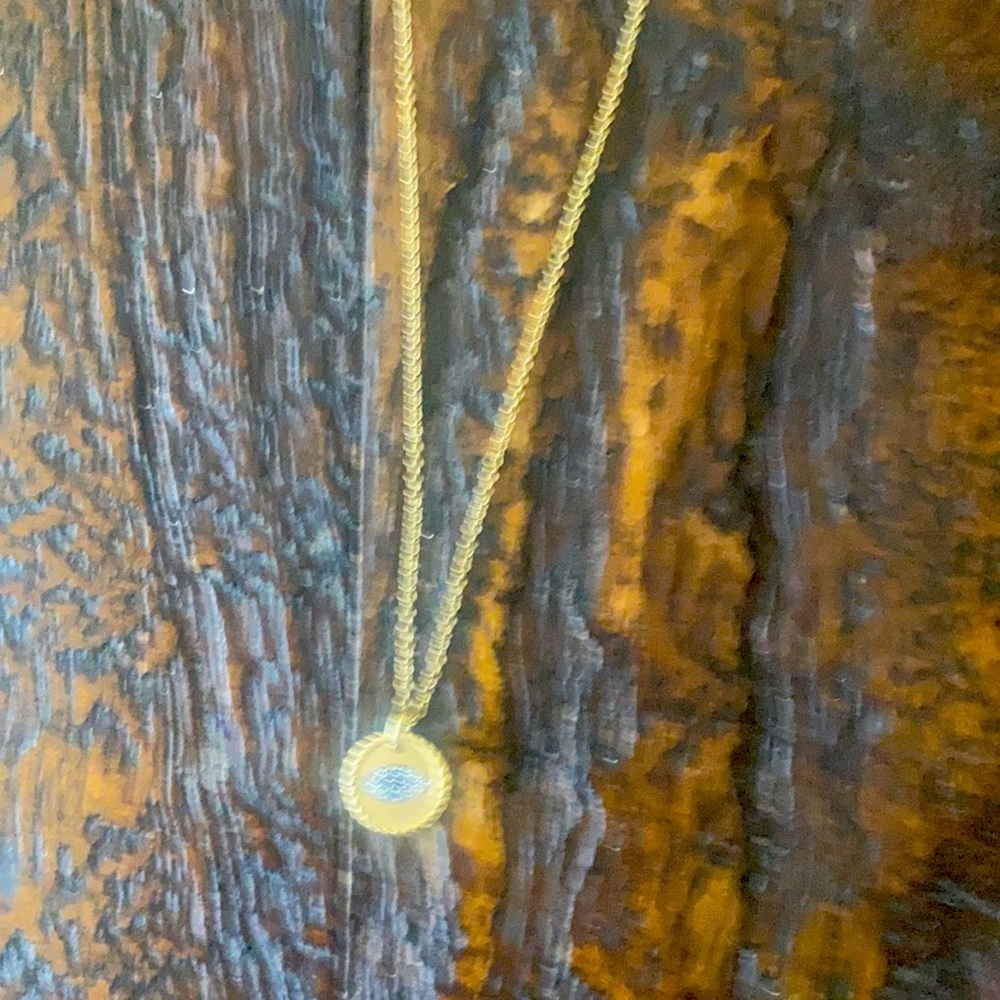 18k gold David Yurman evil eye necklace